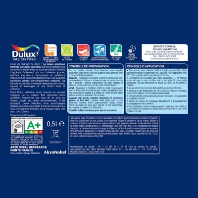 Laque acrylique bronze terre cuite mat velouté Dulux Valentine Valénite 0.5 L