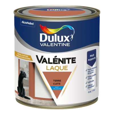 Laque acrylique bronze terre cuite mat velouté Dulux Valentine Valénite 0.5 L