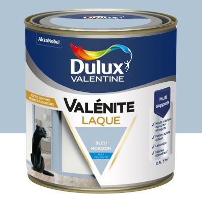 Laque acrylique Valénite Dulux Valentine bleu horizon velouté mat 500ml