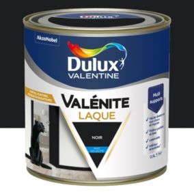 Laque acrylique Valénite Dulux Valentine noir velouté mat 500ml