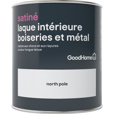 Laque boiseries et métal GoodHome North Pole Satin 0,75L | Castorama