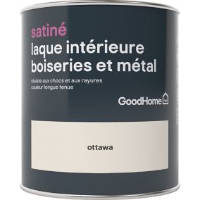 Laque boiseries et métal GoodHome Ottawa Satin 0,75L