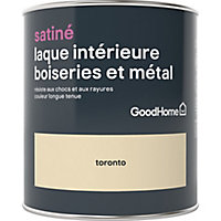 Laque boiseries et métal GoodHome Toronto Satin 0,75L