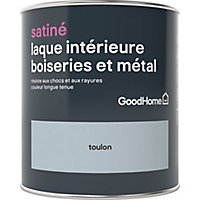 Laque boiseries et métal GoodHome Toulon Satin 0,75L