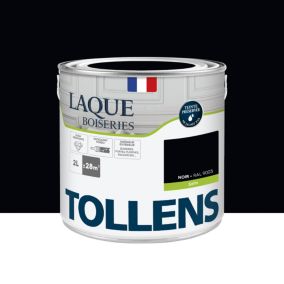 Laque boiseries et métal Tollens RAL 9005 noir satin 2L