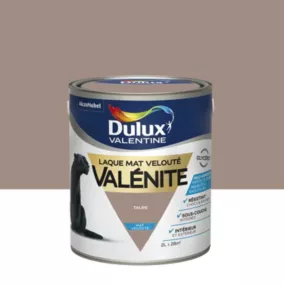 Laque boiseries et métal Valénite Dulux Valentine mat marron taupe 2L