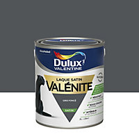 Laque boiseries et métal Valénite Dulux Valentine satin gris foncé 2L