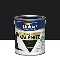 Laque boiseries et métal Valénite Dulux Valentine satin noir 2L