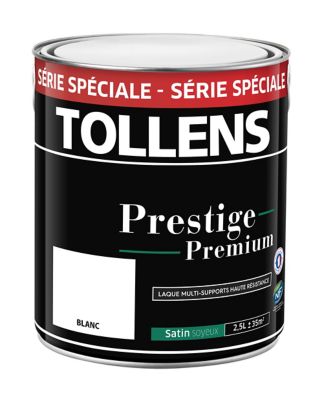 Laque boiseries, meubles et radiateurs Tollens aspect satin blanc 2,5L série spéciale