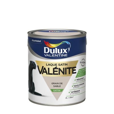 Laque glycéro beige grain de sable satin Dulux Valentine Valénite 2 L