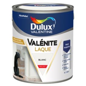 Laque Valénite Dulux Valentine Acrylique brillant blanc 2L