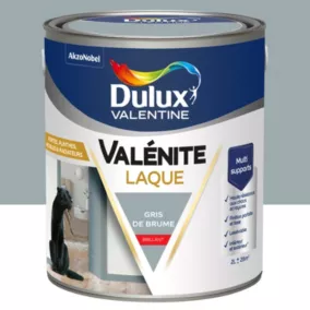 Laque Valénite Dulux Valentine Acrylique brillant bleu gris de brume 2L