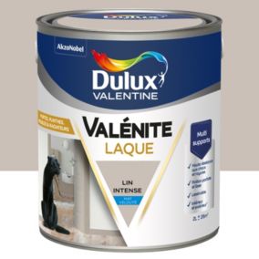 Laque Valénite Dulux Valentine Acrylique mat velouté blanc lin intense 2L
