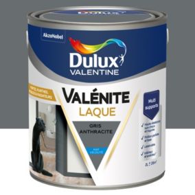Laque Valénite Dulux Valentine Acrylique mat velouté gris anthracite 2L