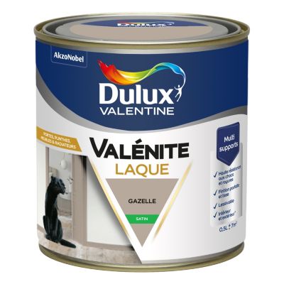 Laque Valénite Dulux Valentine Acrylique satin beige gazelle 500ml