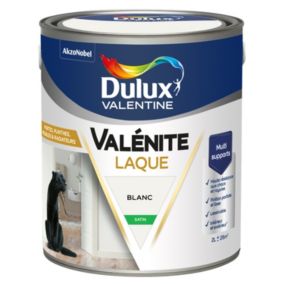 Laque Valénite Dulux Valentine Acrylique satin blanc 2L