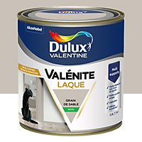 Laque Valénite Dulux Valentine Acrylique satin blanc grain de sable 500ml