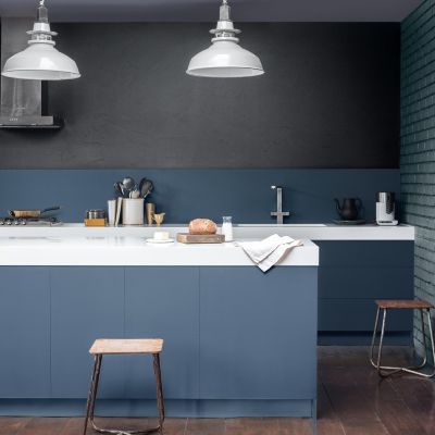 Laque Valénite Dulux Valentine Acrylique satin bleu onde grise 2L