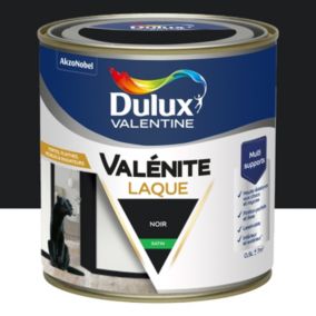 Laque Valénite Dulux Valentine Acrylique satin noir 500ml
