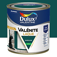 Laque Valénite Dulux Valentine Acrylique satin vert emeraude 500ml