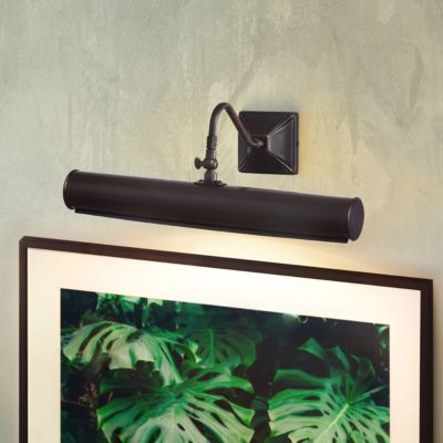 Large applique pour tableau Picture Light 2 lumières - Bronze foncé