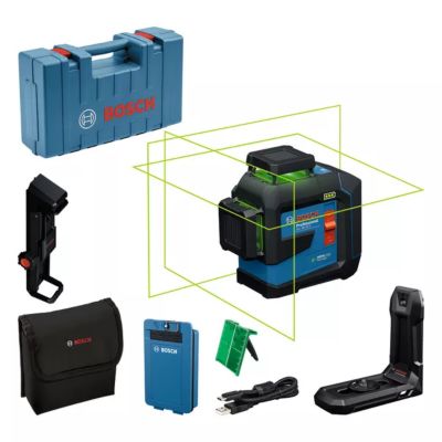 Laser lignes 3 plans GLL 80-33 G Professional avec batterie BA 3,7 V 3,0 Ah XL - Bosch