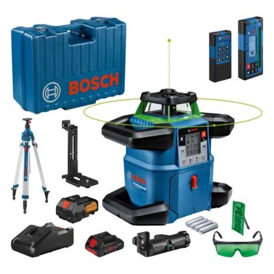 Laser rotatif GRL 650 CVHG avec trépied BT 300 HD, laser vert, portée 70 m, double pente, Bluetooth