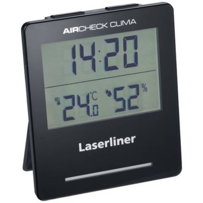 Laserliner AirCheck Clima hygromètre numérique - mesure température et humidité, affichage heure et alerte ventilation
