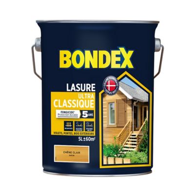 Lasure bois Bondex Chêne clair 5L - 5 ans