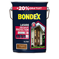 Lasure bois Bondex Chêne moyen 8 ans 5L + 20%