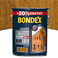 Lasure bois Bondex Ultim’ protect Châtaignier 12 ans 5L + 20% gratuit