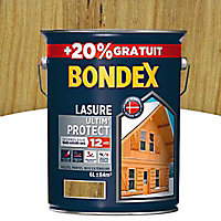 Lasure bois Bondex Ultim’ protect Chêne naturel 12 ans 5L + 20%