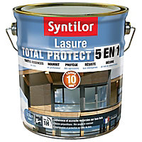 Lasure bois extérieur Syntilor Total protect blanc satiné 2,5L