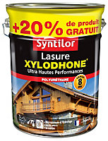 Lasure bois extérieur Syntilor Xylodhone gris perle 5L + 20% gratuit