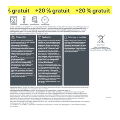 Lasure bois extérieur GoodHome teck satin 8 ans 5L + 20% gratuit