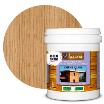 Lasure bois interieur et exterieur Lasural Natura - 1L- Chêne clair