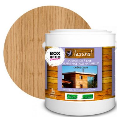 Lasure bois interieur et exterieur Lasural Natura - 3L- Chêne clair