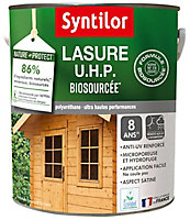 Lasure bois Nature Protect intérieur extérieur Syntilor 5L Satiné Chêne foncé