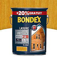 Lasure bois Ultim’ protect Chêne doré 12 ans Bondex 5L + 20% gratuit