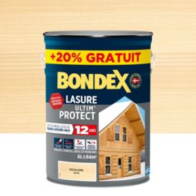 Lasure bois Ultim’ protect Incolore 12 ans Bondex 5L + 20% gratuit