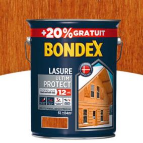 Lasure bois Ultim’ protect Teck 12 ans Bondex 5L + 20% gratuit