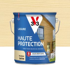 Lasure extérieur Haute Protection V33 incolore satin 2,5 L