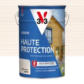 Lasure extérieure Haute Protection V33 cèdre blanc satin 5L