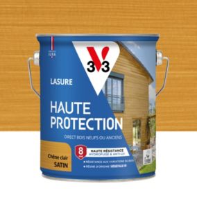 Lasure extérieure Haute Protection V33 chêne clair satin 2,5L