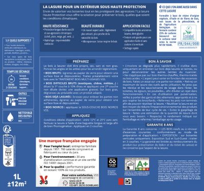 Lasure v33 aquastop chene clair au meilleur prix | Leroy Merlin