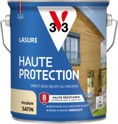 Lasure extérieure Haute Protection V33 incolore satin 2,5L