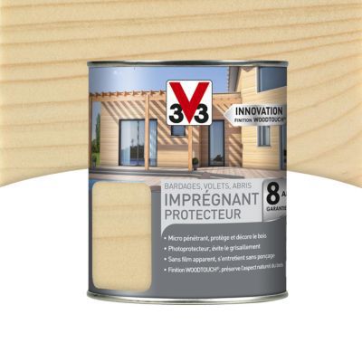 Lasure extérieure imprégnant protecteur V33 Incolore 1L - 8 ans