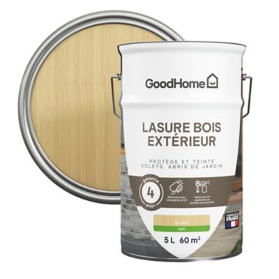 Lasure extérieure incolore satin 4 ans GoodHome 5L