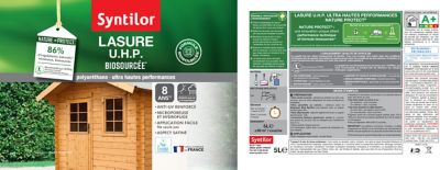 Lasure extérieure Nature Protect int/ext Syntilor 5L Satiné Chêne Clair