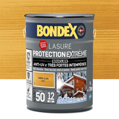 Lasure extérieure protection extrême Bondex 12 ans chêne clair 5L